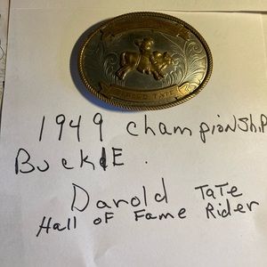 Rodeo championship buckle